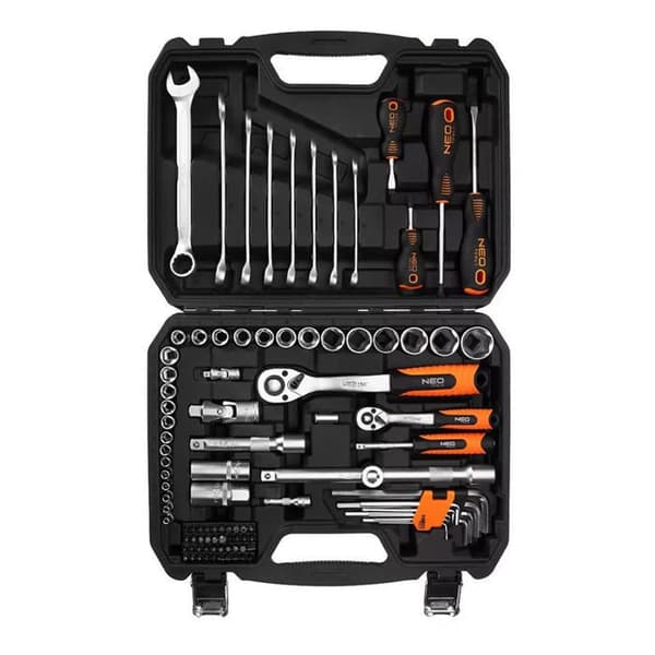 Verktygssats 100 delar 1/2", 1/4" NEO TOOLS - 10-206