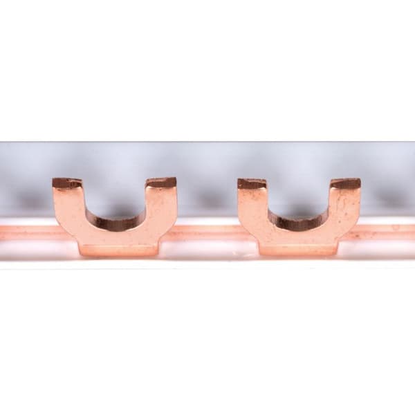 Kopparbrostänger gaffel - KANLUX - 1 pol - 63A - 1010mm - Vit