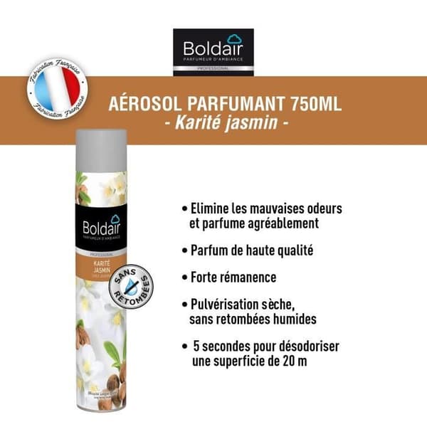 BOLDAIR parfymerad shea jasmin 750ml
