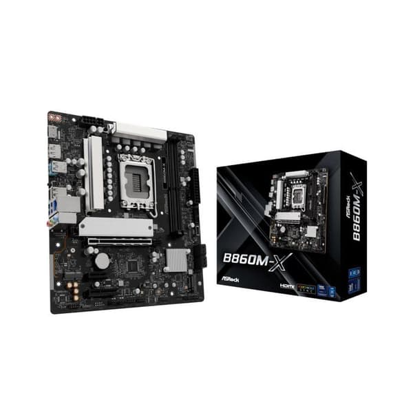 Moderboard Micro ATX - ASROCK - B860M-X - Intel LGA 1851 - 64 Go RAM - DDR4 SDRAM