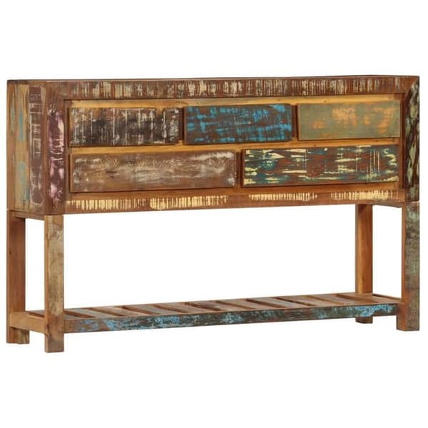 vidaXL Buffé 120x30x75 cm Återvunnet trä 247478