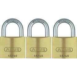 ABUS 45/40 Mässingshänglås - Daglig användning - Set om 3