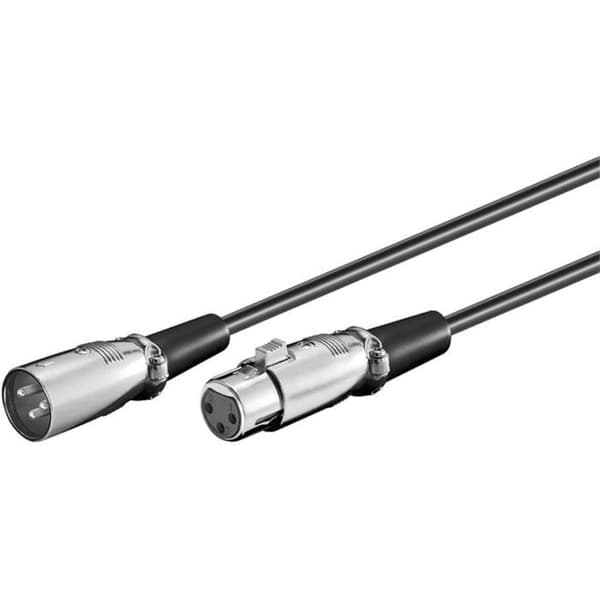 XLR ljudkabel (3-stift) Microconnect XLRMF10 10m svart
