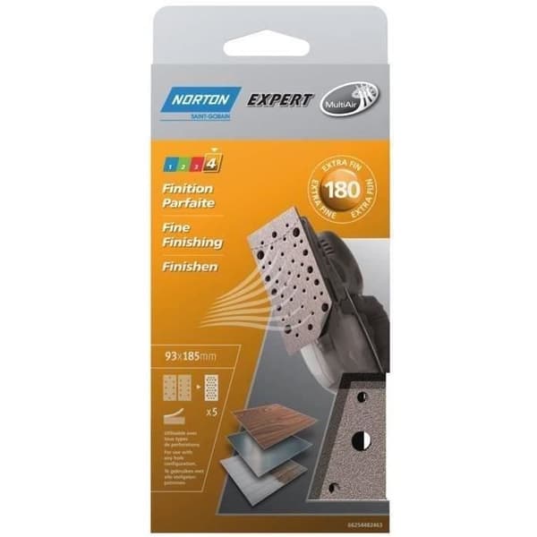 Patin multi luft - korn 180 - 93x185 mm