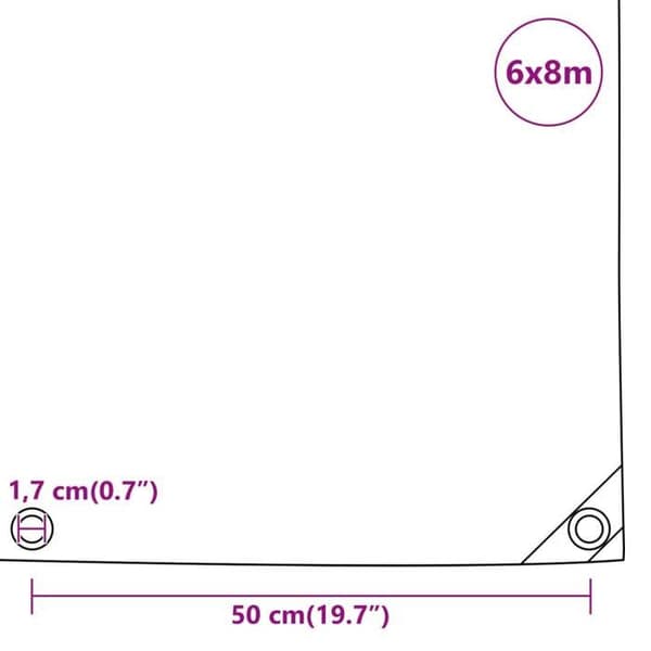 Skyddspresenning 650 g/m² 6x8 m