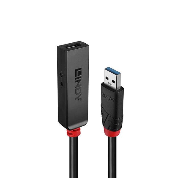 LINDY USB 3.0 5Gbps aktiv slank 10m förlängningskabel