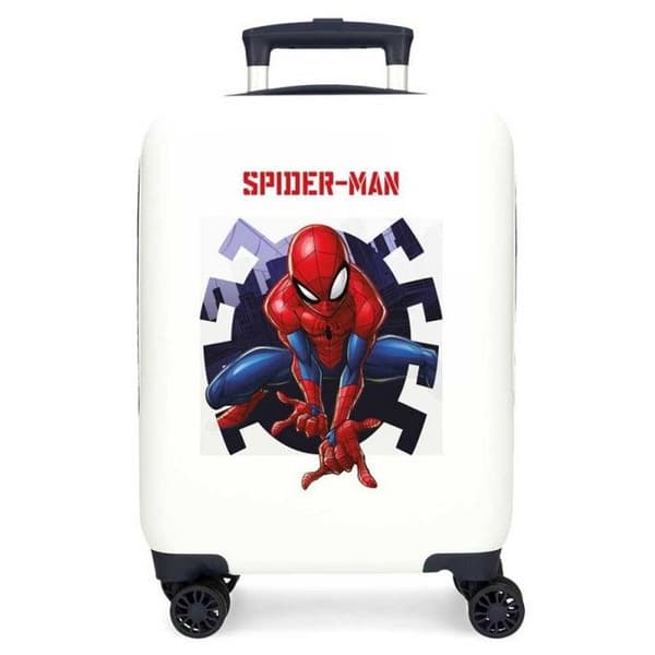 Barnkabinväska Marvel Spider-Man "Attack" 50 x 33 x 20 cm hård ABS 360° Vit