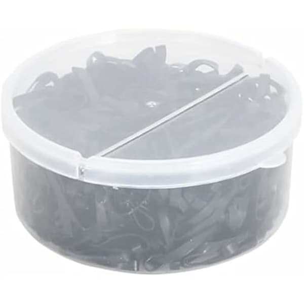 Flätade band för hästar - VIDAXL - 500 st - Svart silikon - Elastisk - Hållbar
