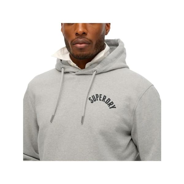 Sweat Superdry Herr Athletic Ess Grå Bomull