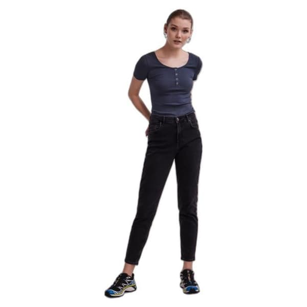 Pieces Kitte dam t-shirt - ombre blå - S
