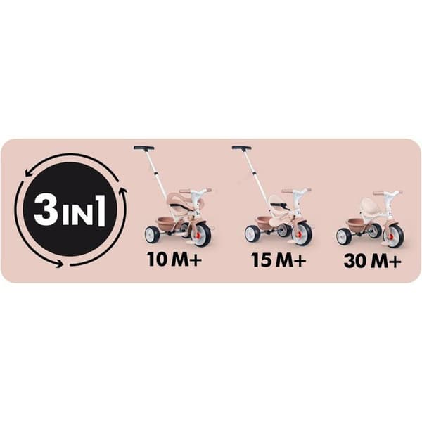 SMOBY - Be move komfort - Trike Be Move Confort Beige