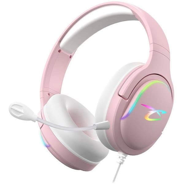 Gaming headset - SUBSONIC - Spectra LED Rosa - Högtalare 50 mm - Dynamiska RGB LED - Multi-plattformar
