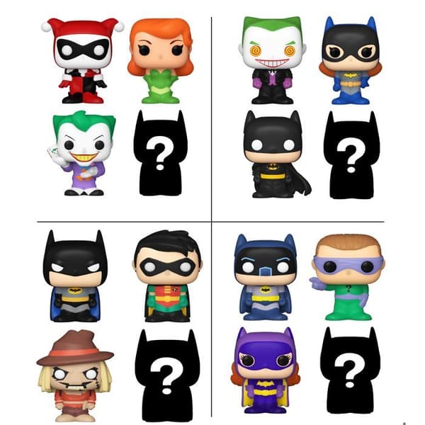Figurine Bitty Pop! | Dc Comics | S1 Paket med 4 1 slumpmässig