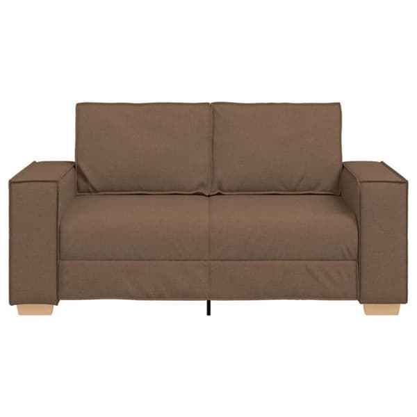 Soffa 2 platser Brun 120 cm Tyg