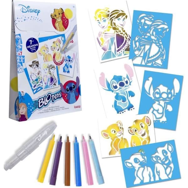 Blopens - LANSAY - Disneys hjältar - 7 schabloner - Från 5 år
