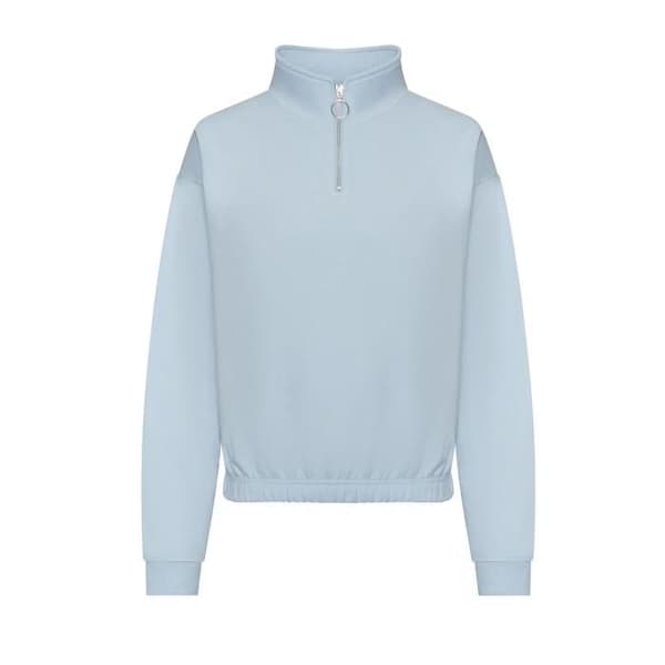 Sweatshirt 1/2 zip dam Just Hoods