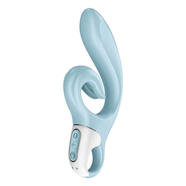 Rabbit Vibrator - Satisfyer - Love Me - Blå - Flexibel - 2 kraftfulla motorer