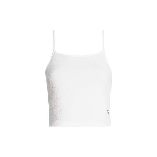 Top Vit Kvinna Calvin Klein Jeans Med Spagettiband