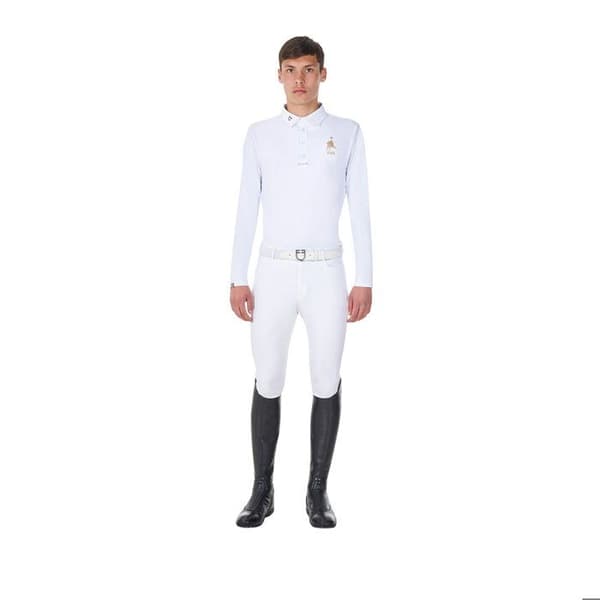 Långärmad tävlingspolo Equestro X Fise