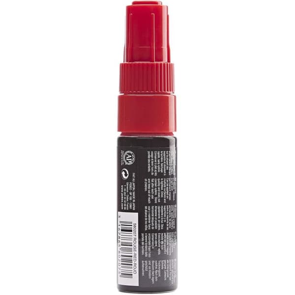 Markör - Ouppvållig - Permanent - Röd - Sned spets - 8mm - Pébéo