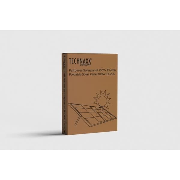 Vikbar solpanel - TECHNAXX - TX-206 - 100W