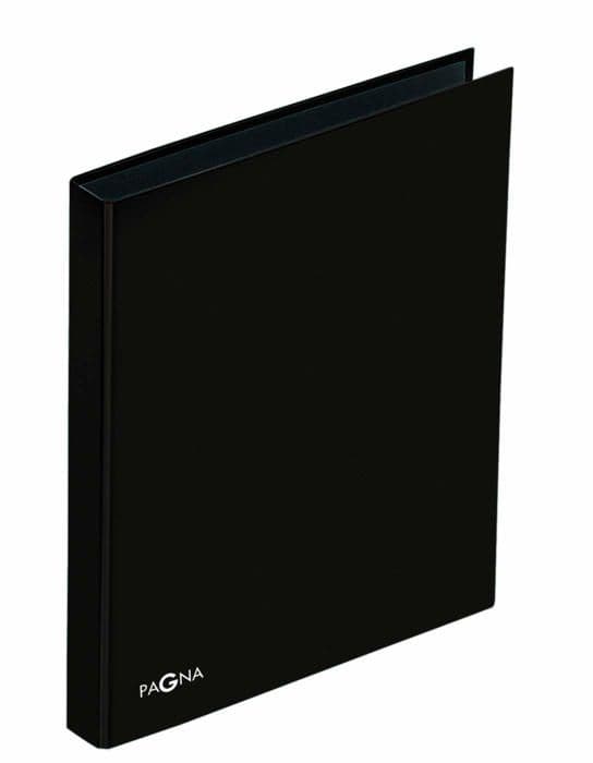 Pagna Basic 4-ringbindare A4, svart polypropen - kapacitet 200 ark