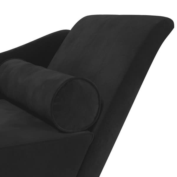 vidaXL Sängsoffa med kuddar svart sammet 4007593