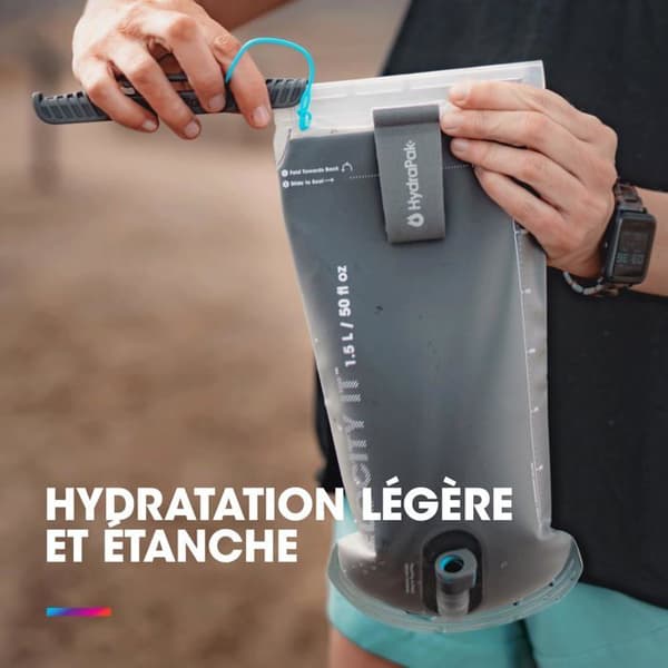 Vattenbehållare - Hydrapak - Velocity IT - 1,5 L - Isolerad - Kompatibel med västar och väskor