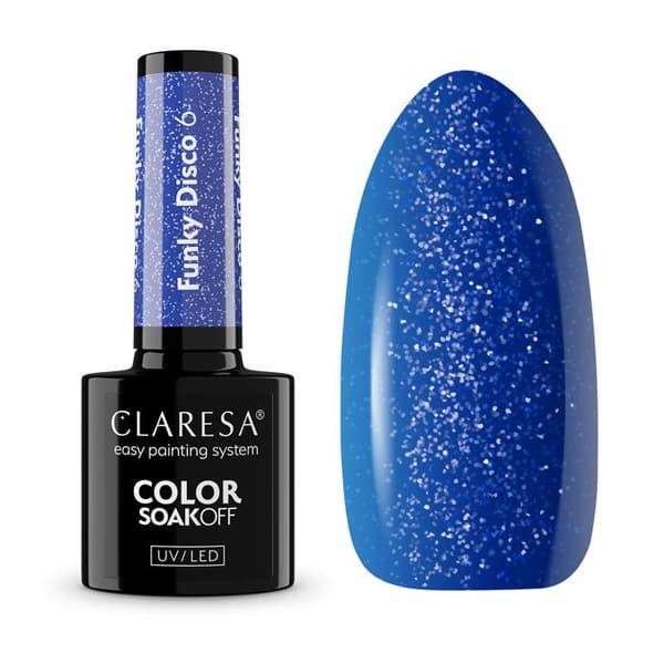 Hybrid nagellack CLARESA FUNKY DISCO 6 - 5 g