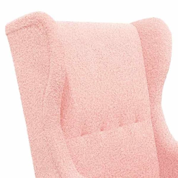 vidaXL fåtölj Rosa tyg 42029892