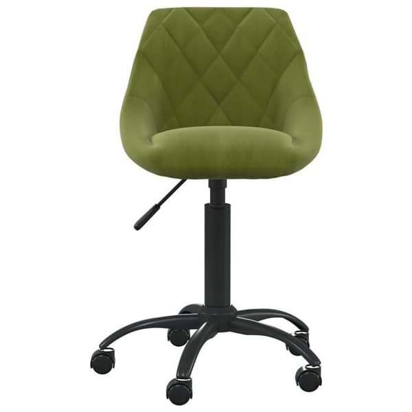 vidaXL Matstol Ljusgrön Sammet 335362