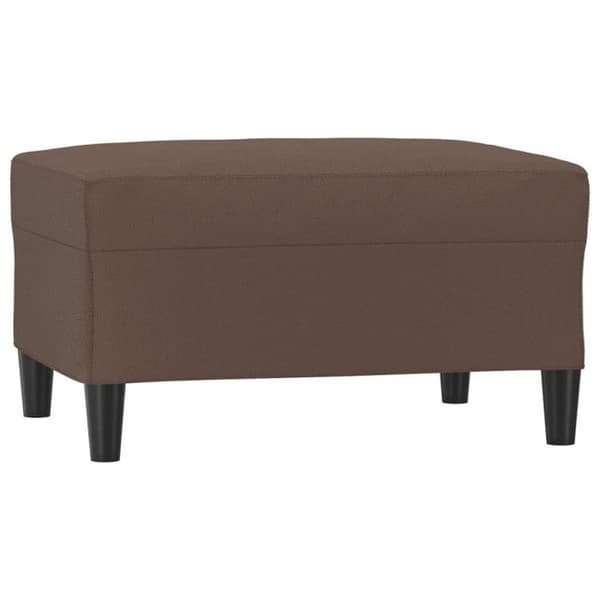 Repose pied Marron 70x55x41 cm Similicuir