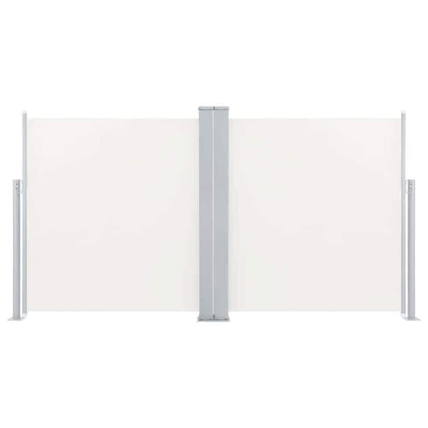 vidaXL Infällbar sidomarkiscreme 100 x 600 cm