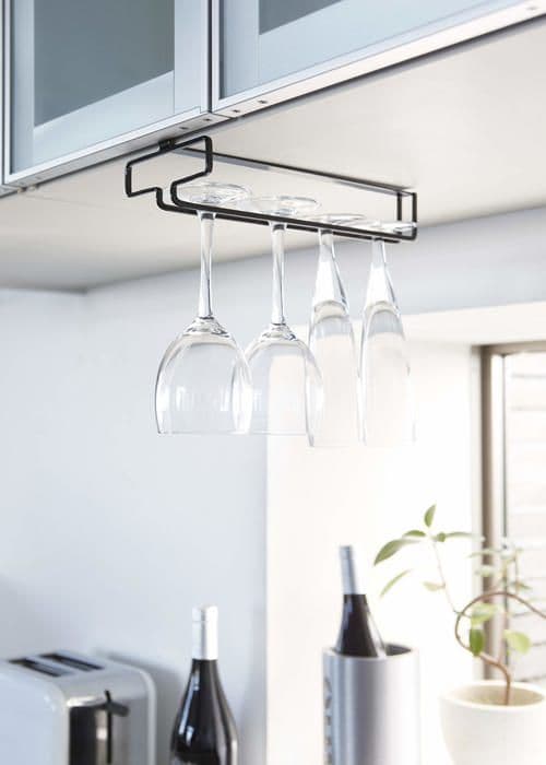 Flaskförvaring - YAMAZAKI - 2463 - Stål - Vit - Modern design