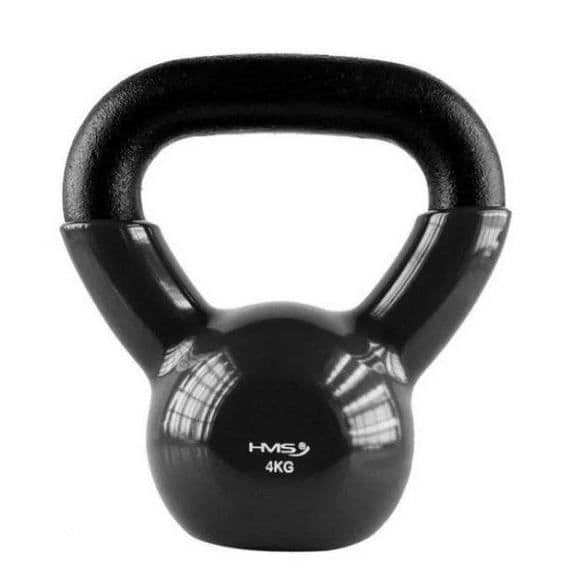 Kettlebell - HMS - KNV04 - 4 kg - Vinyl - Svart