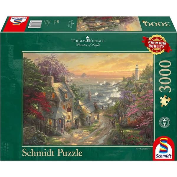 Pussel 3000 bitar: Fyrby, Thomas Kinkade