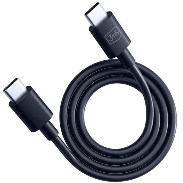 USB-C-kabel - 3mk - Hyper Cable Black - 1,2m - 100W - 5A