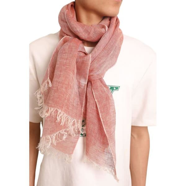 Sjal - Chèche Prettystern - 100% lin - Prickig - Rosa