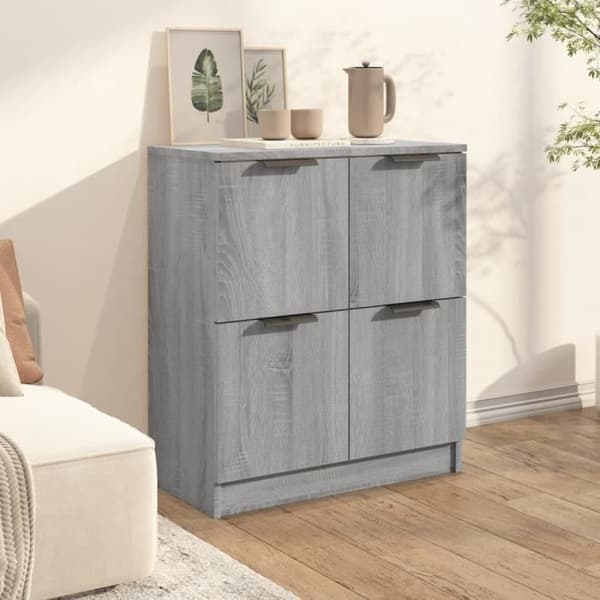 Buffé - VIDAXL - Sonoma - 4 Dörrar - Ingenjörsmaterial - Nutida