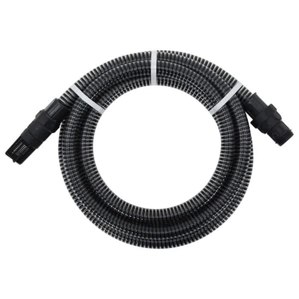 Svart PVC sugslang 1" 10m - vidaXL