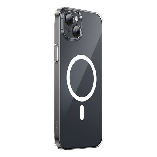 Skyddsbak - BASEUS - Magnetisk Kristallklar - iPhone 13 - Transparent - Härdat glas