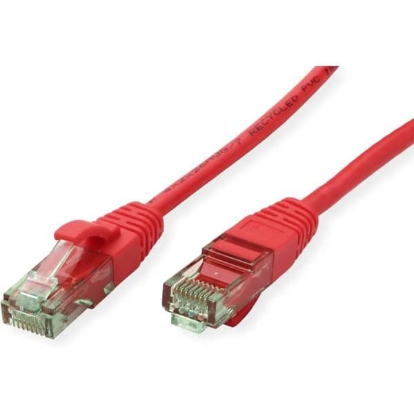 Patchkabel - ROLINE - RM Cat.6A UTP - RJ-45 - 20 m - Röd