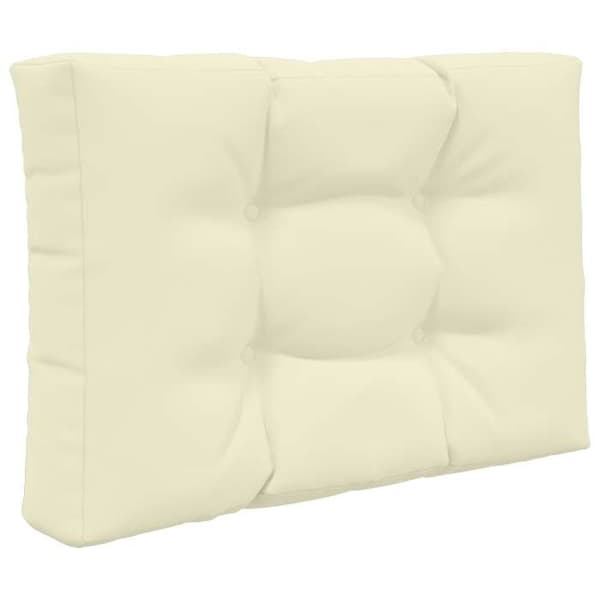 vidaXL Utomhussoffkudde 2 st Creme Polyester, Modern skumkudde för utomhus 900729