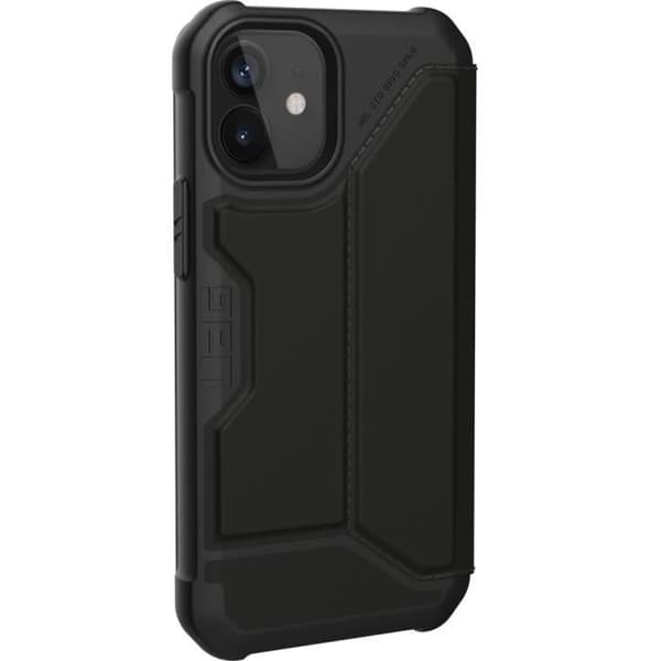 Plånboksfodral - UAG - Metropolis - iPhone 12 Mini - Svart - Hårt plast - Flik