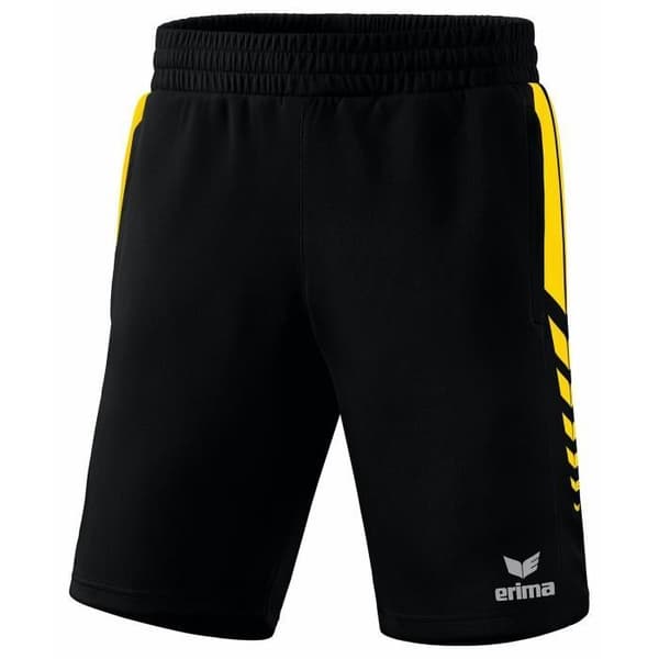 Erima Worker Six Wings Shorts - svart/gul - S