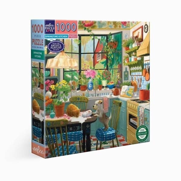 Pussel 1000 bitar Eeeboo — Vårkök, 58 x 58 cm (från 12 år)