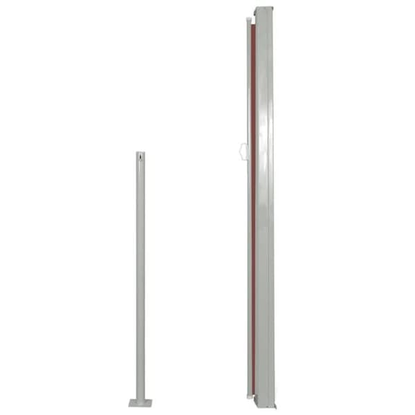 Infällbar sidomarkis - vidaXL - 160 x 300 cm - Brun - Polyester - Stål