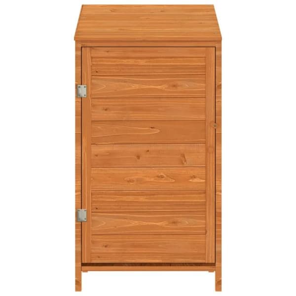 vidaXL Trädgårdsbod Brun 55x52x112 cm Solid granträ 152181