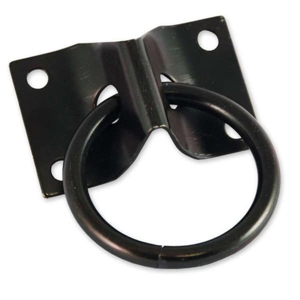 CHAPUIS - Plåt 70x45mm med svart galvaniserad stålring Ø7mm UC1
