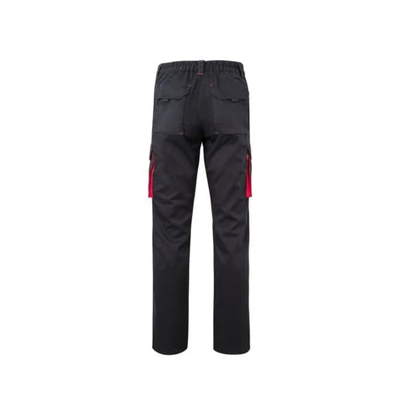 Velilla Stretch arbetsbyxor - svart / röd